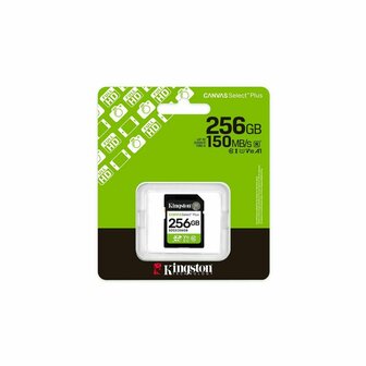 Micro SD kaart Kingston CANVAS Select Plus 256 GB 3