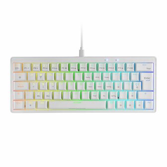 Gaming Keyboard Mars Gaming MKMINIPROWYES Wit Qwerty US 1