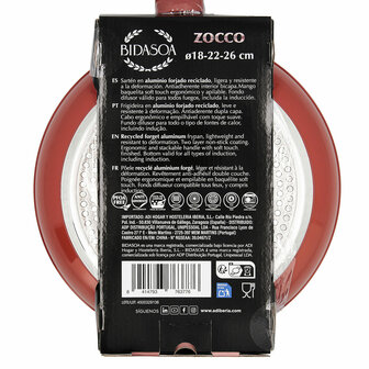 Pannenset Bidasoa Zocco Grijs Terra cotta Metaal 3 Onderdelen 8