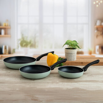 Pannenset Quid Tropic Groen Metaal 3 Onderdelen 2