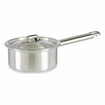 Sauspan met deksel Kinvara 100017 100017 Zilverkleurig Aluminium &Oslash; 12 cm 600 ml 0,6 L 14 x 8 x 26 cm (10 Stuks) 2