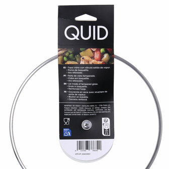 Pannedeksel Quid Renova Transparant Glas &Oslash; 22 cm (6 Stuks) 8