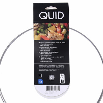 Pannedeksel Quid Renova Transparant Glas &Oslash; 28 cm (6 Stuks) 4