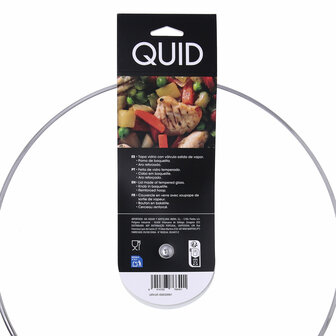 Pannedeksel Quid Renova Transparant Glas &Oslash; 34 cm (6 Stuks) 8