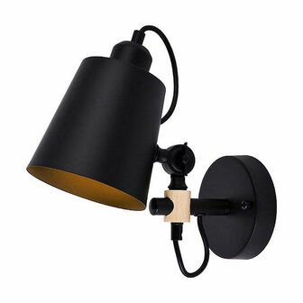 Wandlamp EDM 32112 32112 Zwart 60 W 220-240 V 25 x 27 cm 1