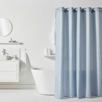 Douchegordijn TODAY Blauw Polyester 180 x 200 cm (12 Stuks) 1