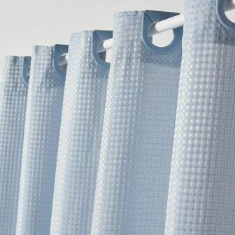 Douchegordijn TODAY Blauw Polyester 180 x 200 cm (12 Stuks) 2