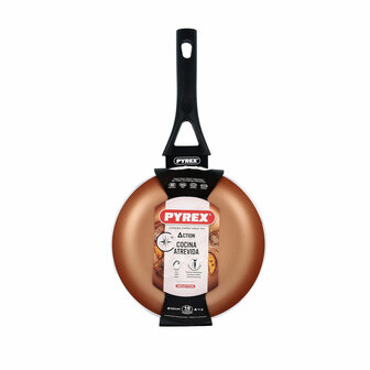 Pan Pyrex Action Gestampt aluminium Koper 22 cm 3