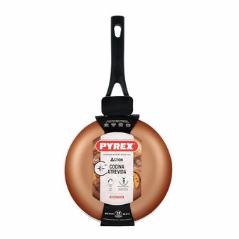 Pan Pyrex Action Gestampt aluminium Koper 24 cm 6
