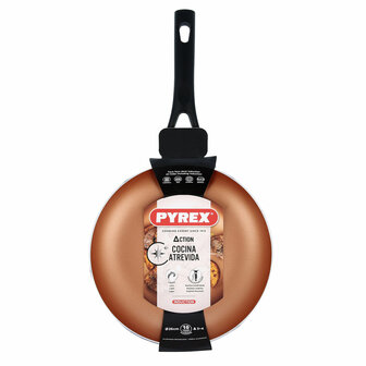 Pan Pyrex Action Gestampt aluminium Koper 26 cm 2