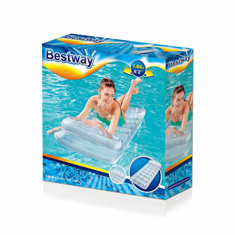 Bestway Metallic Cup Luchtbed met Kussen 188x71 cm Strand en Zwembad 43024 2