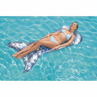 Bestway Luchtmatras Opblaasbare Sirene Iridees 193x101 cm Strand en Zwembad 43413 3
