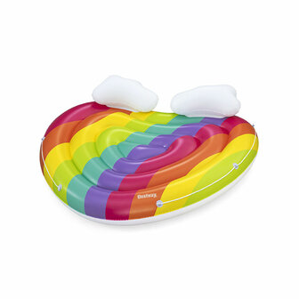 Bestway Opblaasbaar Drijvend Eiland Regenboog 175x163 cm Strand en Zwembad 43722 1