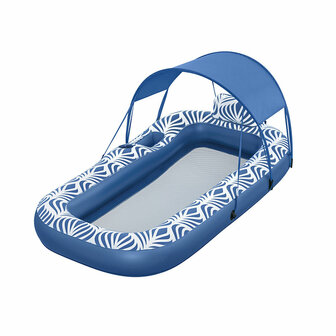 Bestway Luchtbed met Zonnescherm Comfort Plush 198x112 cm Strand en Zwembad 43732 1