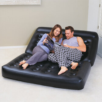 Bestway Opblaasbare Stoel 5 Posities Zwart 188x152x64 cm Interieur 75054 8