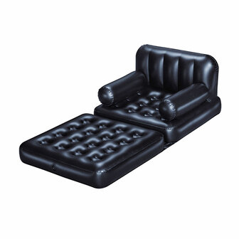 Bestway Opblaasbare Stoel 4 Posities Zwart 191x38x25 cm Interieur 75114 1