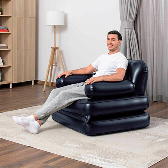Bestway Opblaasbare Stoel 4 Posities Zwart 191x38x25 cm Interieur 75114 4