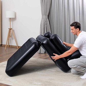 Bestway Opblaasbare Stoel 4 Posities Zwart 191x38x25 cm Interieur 75114 6