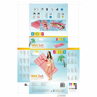 Opblaasbaar matras Intex 89 x 173 cm Transparant 2