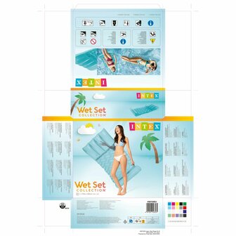 Opblaasbaar matras Intex 89 x 173 cm Transparant 7