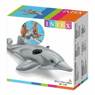 Opblaasbaar zwembadfiguur Intex Lil&amp;apos; Dolphin Ride-On 3