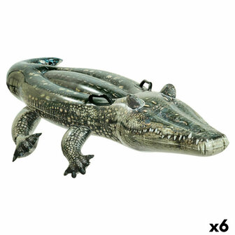 Opblaasbaar zwembadfiguur Intex Krokodil 86 x 20 x 170 cm (6 Stuks) 2