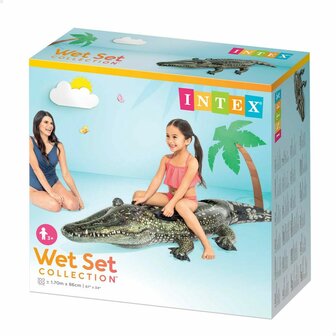 Opblaasbaar zwembadfiguur Intex Krokodil 86 x 20 x 170 cm (6 Stuks) 5