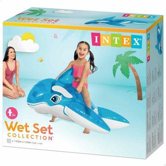 Opblaasbaar zwembadfiguur Intex Walvis 152 x 114 cm (6 Stuks) 5