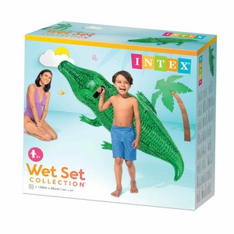 Opblaasbaar zwembadfiguur Intex Krokodil 168 x 86 cm (12 Stuks) 5