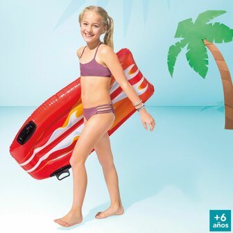 Opblaasbaar zwembadfiguur Intex Joy Rider 62 x 112 cm Surfplank (12 Stuks) 5