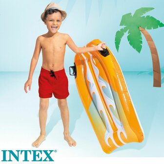 Opblaasbaar zwembadfiguur Intex Joy Rider 62 x 112 cm Surfplank (12 Stuks) 6