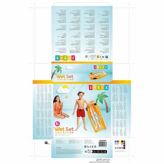 Opblaasbaar zwembadfiguur Intex Joy Rider 62 x 112 cm Surfplank (12 Stuks) 8