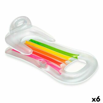 Opblaasbare zwembadstoel Intex Regenboog 160 x 53 x 85 cm (6 Stuks) 1
