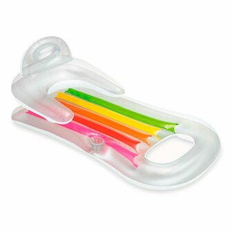 Opblaasbare zwembadstoel Intex Regenboog 160 x 53 x 85 cm (6 Stuks) 2