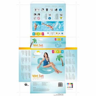 Opblaasbare Zwembadstoel Intex Cirkelvormig 137 x 122 cm 7