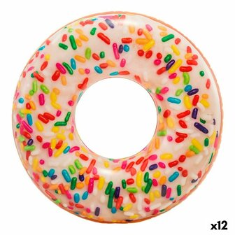 Opblaasbare band Intex Donut Wit 114 x 25 x 114 cm (12 Stuks) 1
