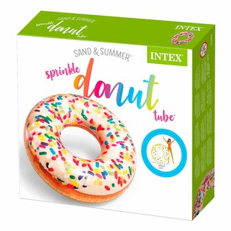 Opblaasbare band Intex Donut Wit 114 x 25 x 114 cm (12 Stuks) 5