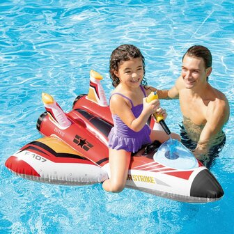 Opblaasbaar matras Intex Waterpistool Vliegtuig 117 x 117 cm (6 Stuks) 6