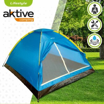 Kampeertent Aktive 4 personen 210 x 130 x 240 cm (4 Stuks) 3