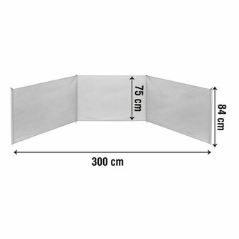 Windscherm Aktive 300 x 84 x 2 cm 300 x 85 x 2 cm 5