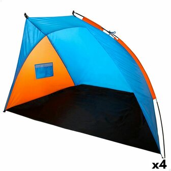 Windscherm Aktive 200 x 120 x 125 cm Blauw Oranje (4 Stuks) 1