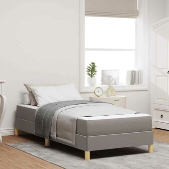 Boxspring bed Taupe en Bruin 80 x 200 cm 1