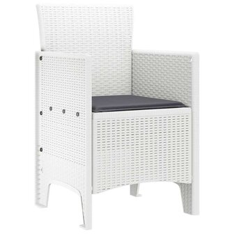 Tuinstoel 2 pcs Wit 53 x 49 x 85 cm PP 4