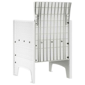 Tuinstoel 2 pcs Wit 53 x 49 x 85 cm PP 5