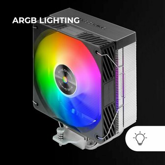 CPU-ventilator Mars Gaming MCPUX4ARGB 4