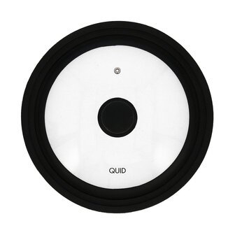 Pannedeksel Quid Ebano Zwart Glas &Oslash; 28 cm 1