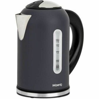Waterkoker H.Koenig BOE52 2200 W Zwart Roestvrij staal 2200 W 1,7 L 1,7 L 1