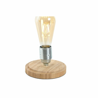 Bureaulamp Home ESPRIT Natuurlijk Bamboe Kristal 50 W 220 V 13 x 13 x 22 cm 2