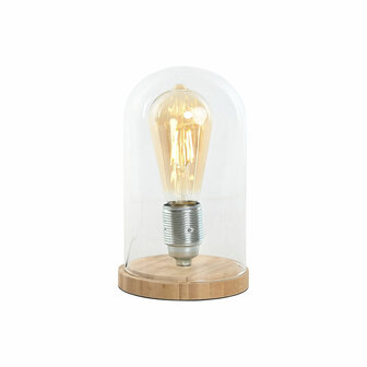 Bureaulamp Home ESPRIT Natuurlijk Bamboe Kristal 50 W 220 V 13 x 13 x 22 cm 4