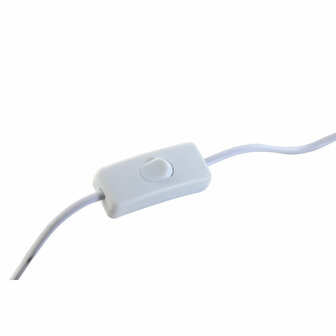 Bureaulamp Home ESPRIT Wit Beige Keramisch 220 V 15 x 15 x 28 cm (2 Stuks) 3